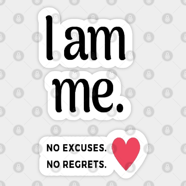 I am me Sticker by Vinto fashion 